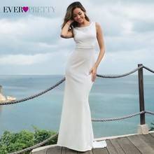 Свадебное платье 2020 Ever Pretty EZ07804 простая Русалка без рукавов Vestidos
