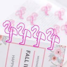 10 шт./лот альбом планер с фламинго зажимы для бумаги