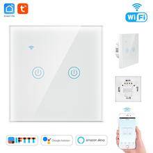 Wifi умный Переключатель ЕС сенсорный Умный выключатель Tuya Smart Life